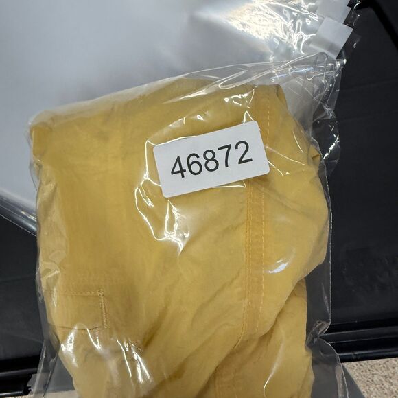 New H&M Swim Shorts Trunks Men M Medium Yellow Drawstring Lined Pockets Swimwear - Picture 7 of 7